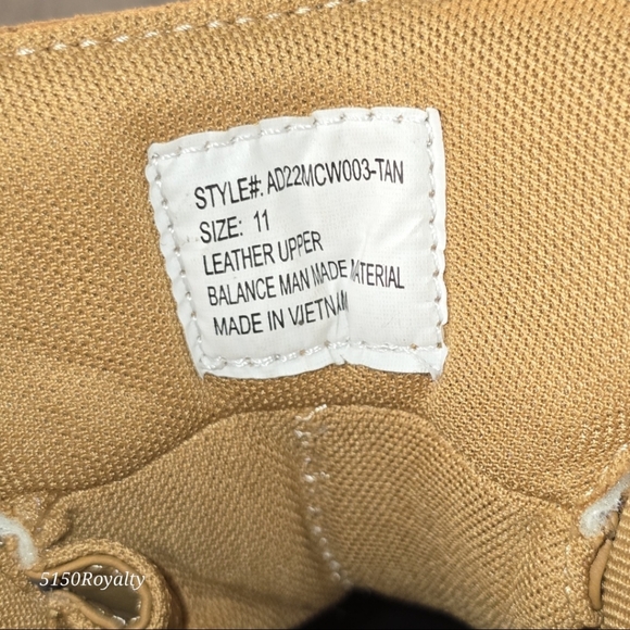 Alpine Design Men's Leather Black & Tan Gavin Duck Boots Size 11 New In Box - Picture 15 of 16